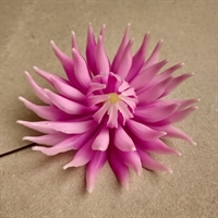 kunstig blomst dahlia lilla nuancer gammel plastik blomst